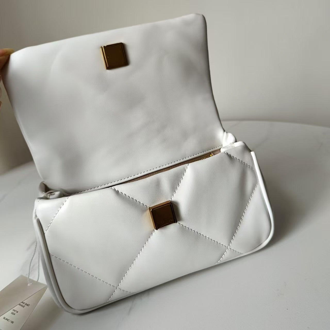 TBKiraDiamond cowhide diamond-shaped chain single-shoulder crossbody organ TB women's bag in contrasting colors Hypersku