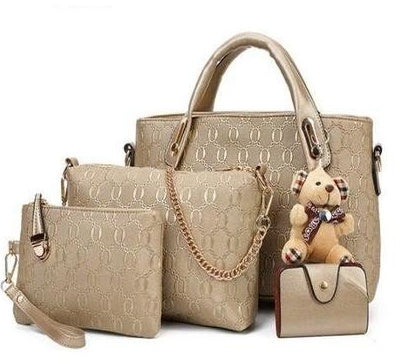 new Korean fashion handbags embossed four piece ladies bag shoulder diagonal handbag Cjdropshipping
