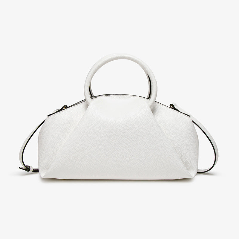 Solid color single-shoulder bag for ladies, beautiful handbag, pleated cloud bag, casual and versatile, hand-held Hypersku