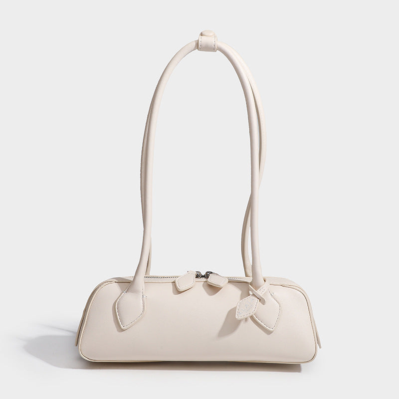 Sausage bag, underarm baguette bag, genuine leather ladies' handbag, casual and versatile single-shoulder bag for commuting Hypersku