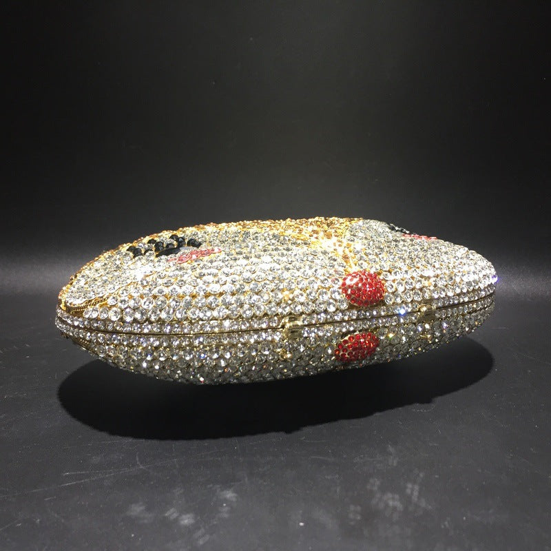 Fox Rhinestone Hollow Metal Crystal Dinner Bag Cjdropshipping