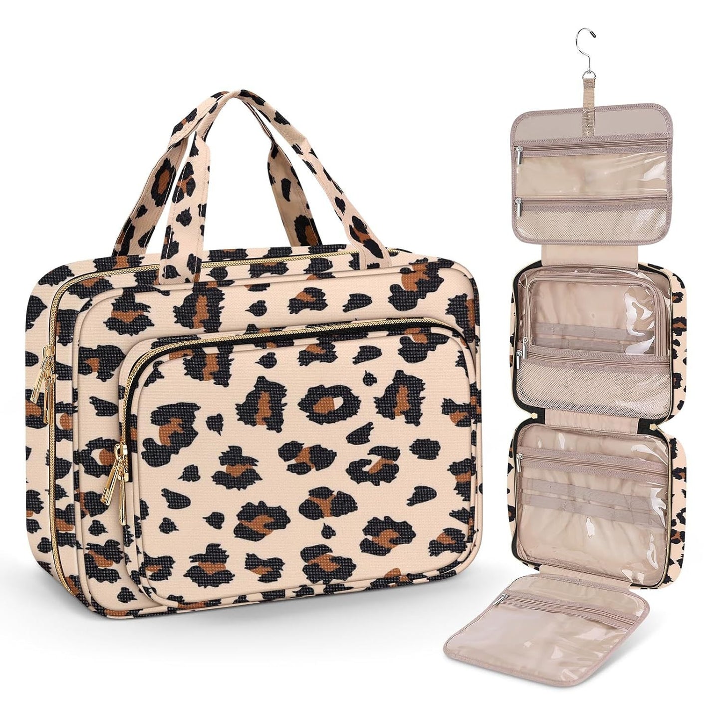 Travel business storage bag, a large-capacity hand-held toiletry bag for business trips, can be hung for dry and wet separation for toiletry and storage Hypersku