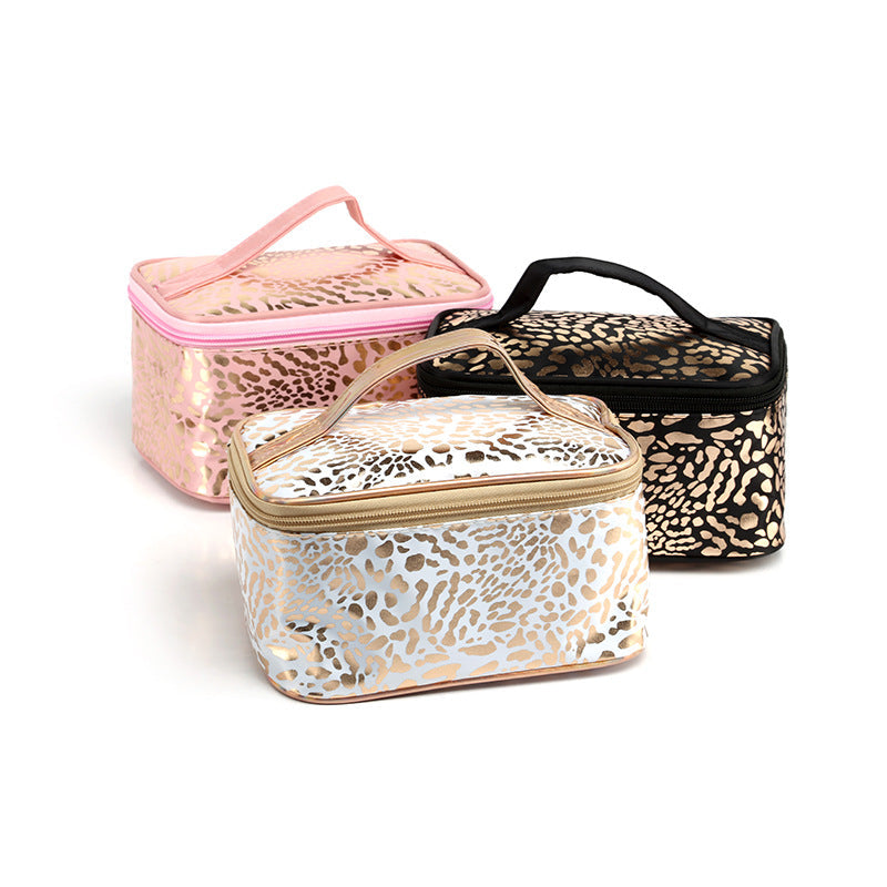 Large Capacity Handbag Leopard Print Cosmetic Bag Cjdropshipping