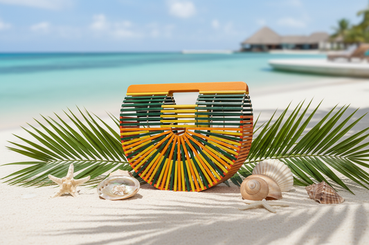 Bamboo Beach Bag Summer