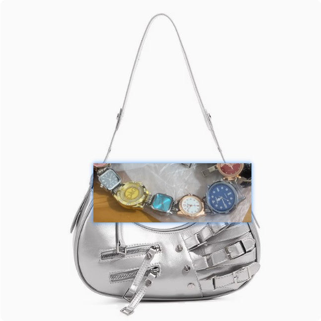 Niche design American retro hottie colorful 2024 new bags for women leather underarm bags shoulder handbags Classy’s