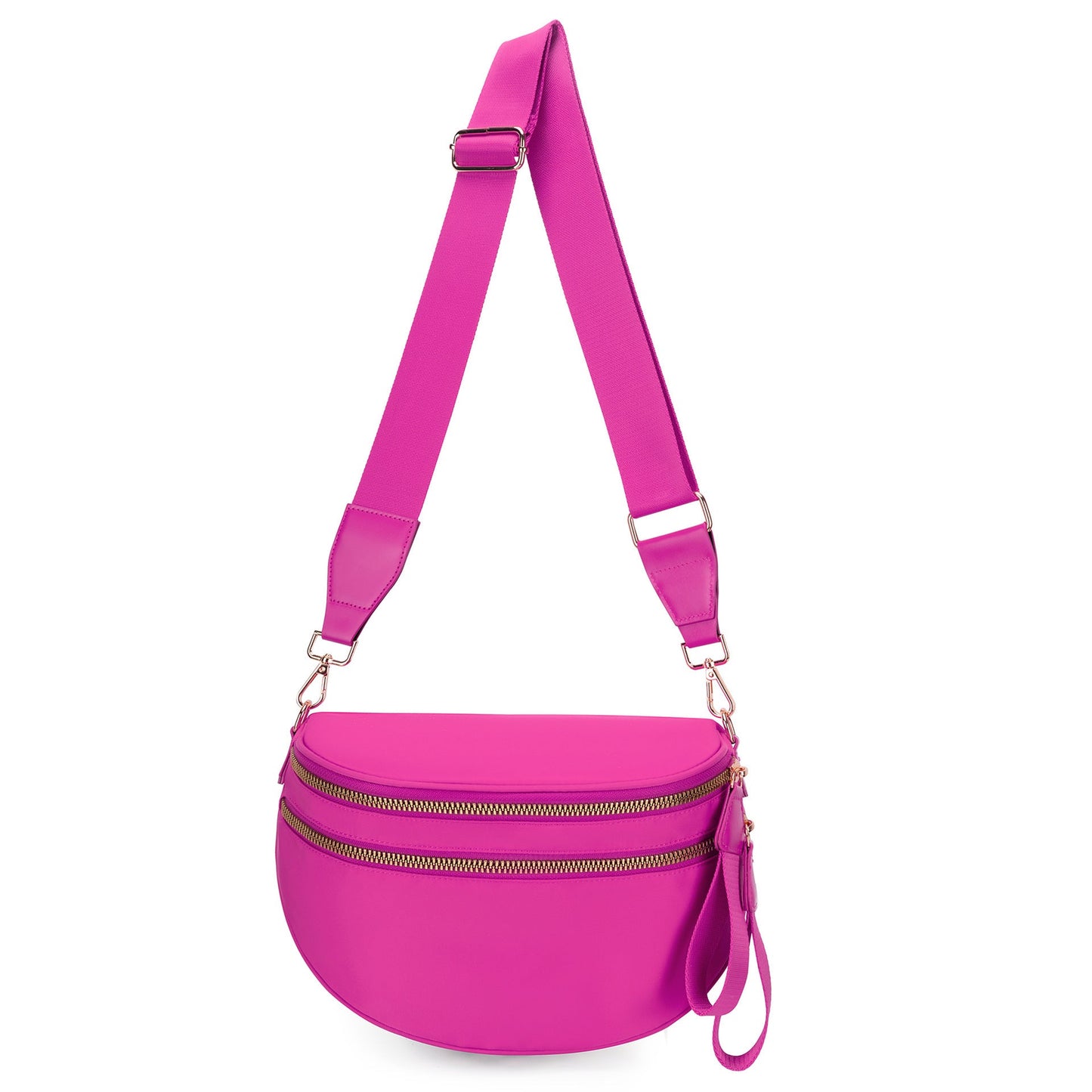 lulu's same style nylon single-shoulder bag for women, large-capacity checkered waist bag and crossbody bag Hypersku