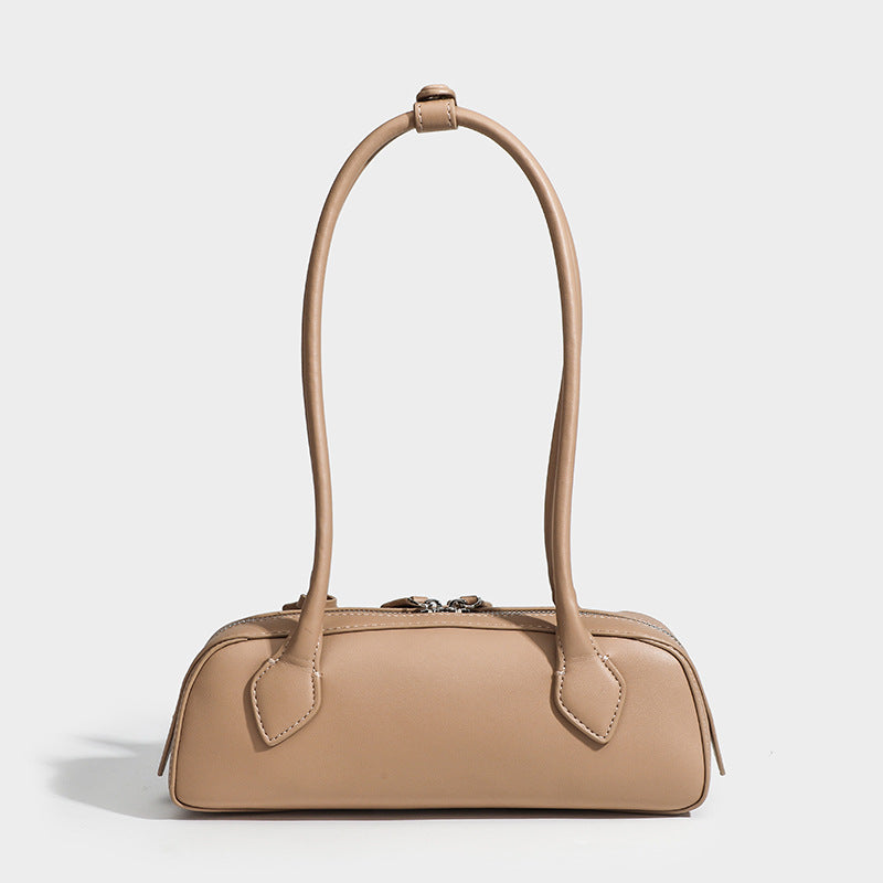 Sausage bag, underarm baguette bag, genuine leather ladies' handbag, casual and versatile single-shoulder bag for commuting Hypersku