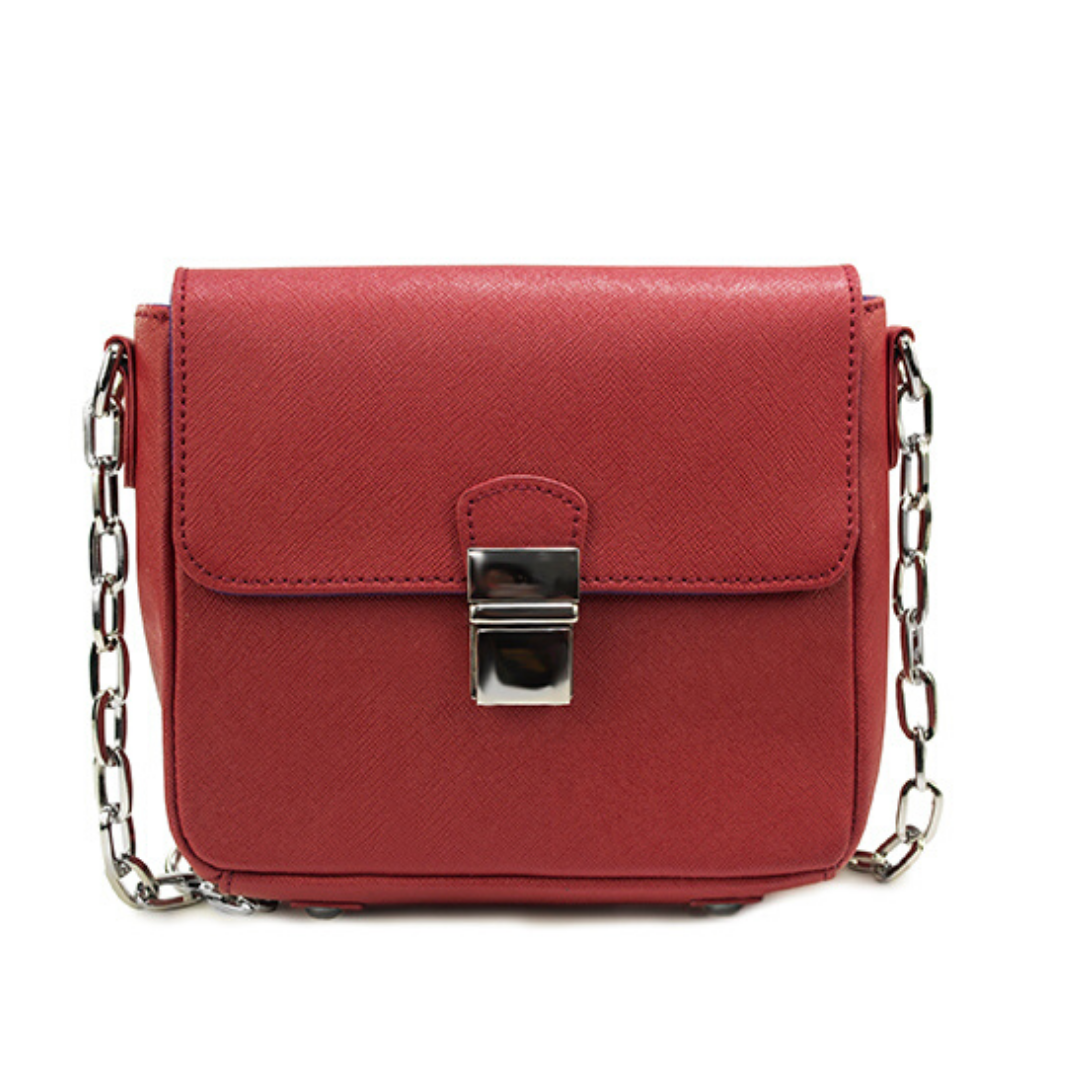 Tiny Leather Handbag -Cabernet ClaudiaG
