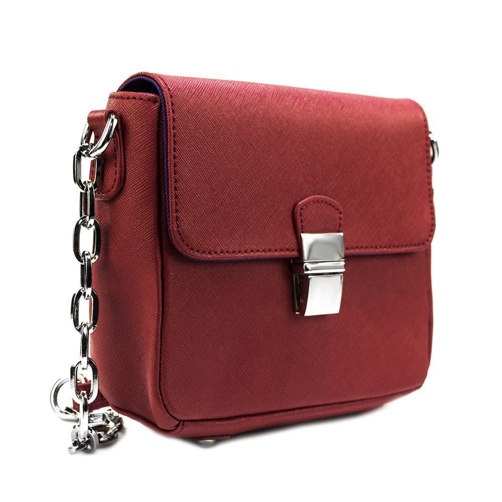 Tiny Leather Handbag -Cabernet ClaudiaG