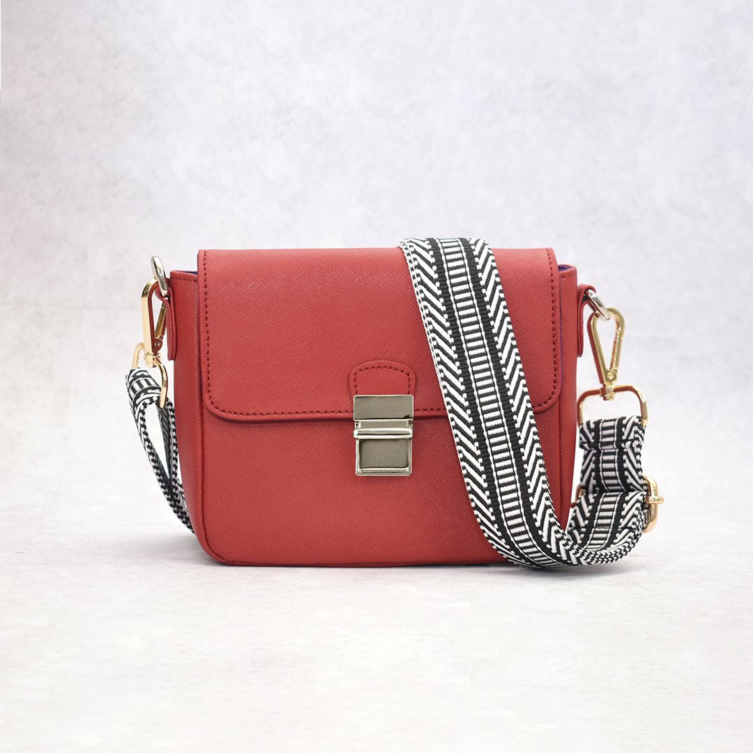 Tiny Leather Handbag -Cabernet ClaudiaG
