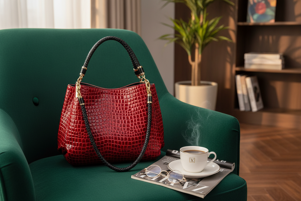 Crocodile Pattern Bag Magazine