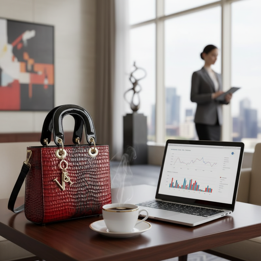 Crocodile PU Leather Designer Tote Lifestyle