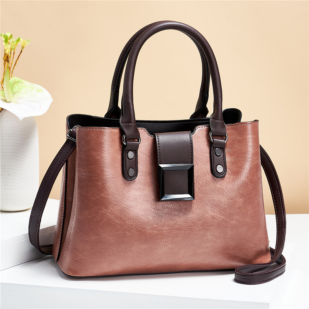 Women Shoulder Bag Big Buckle Handbags Work Daily Office Crossbody Bags Cjdropshipping