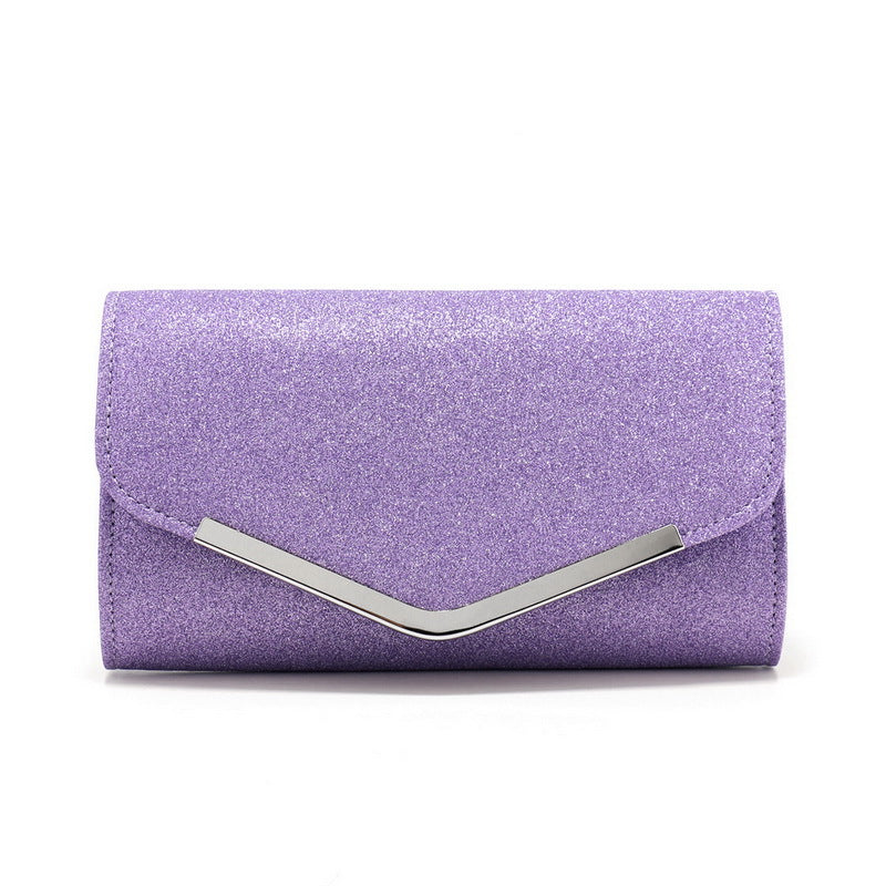 Frosted Sequins Light Luxury Dinner Bag High-grade Metal Decoration Cjdropshipping
