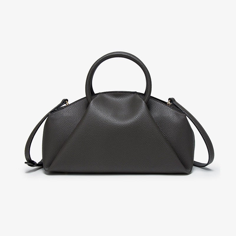 Solid color single-shoulder bag for ladies, beautiful handbag, pleated cloud bag, casual and versatile, hand-held Hypersku