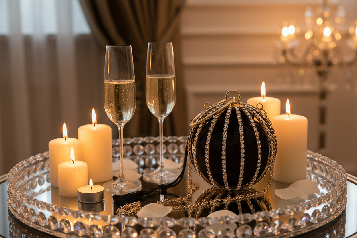 Diamond Pearl Evening Bag Party