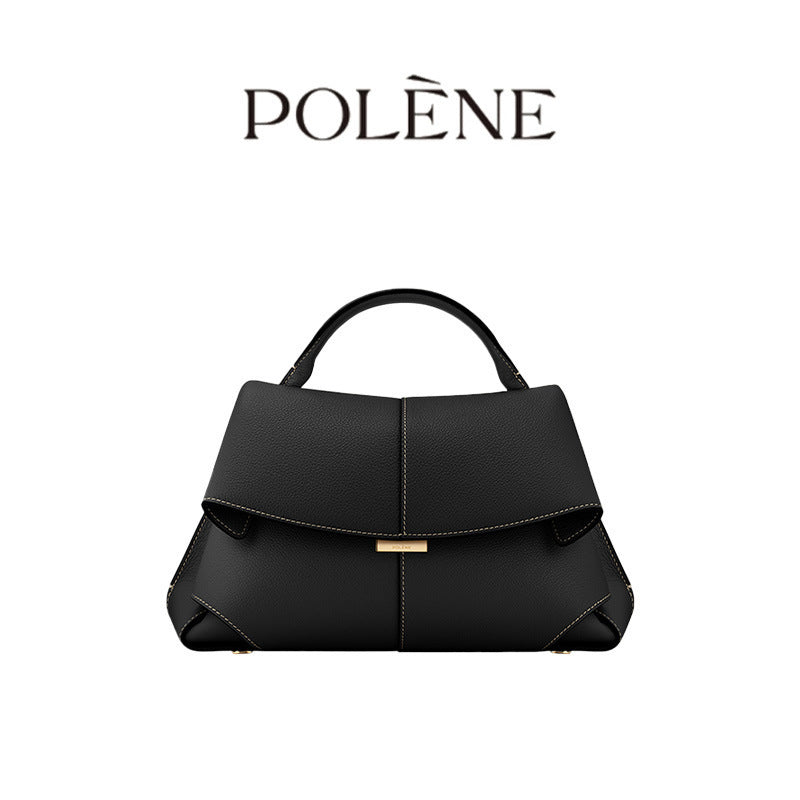 POLENE French ile bag, Polene genuine leather women's bag, high-end pleated handbag, crossbody bag, perfect for women Hypersku