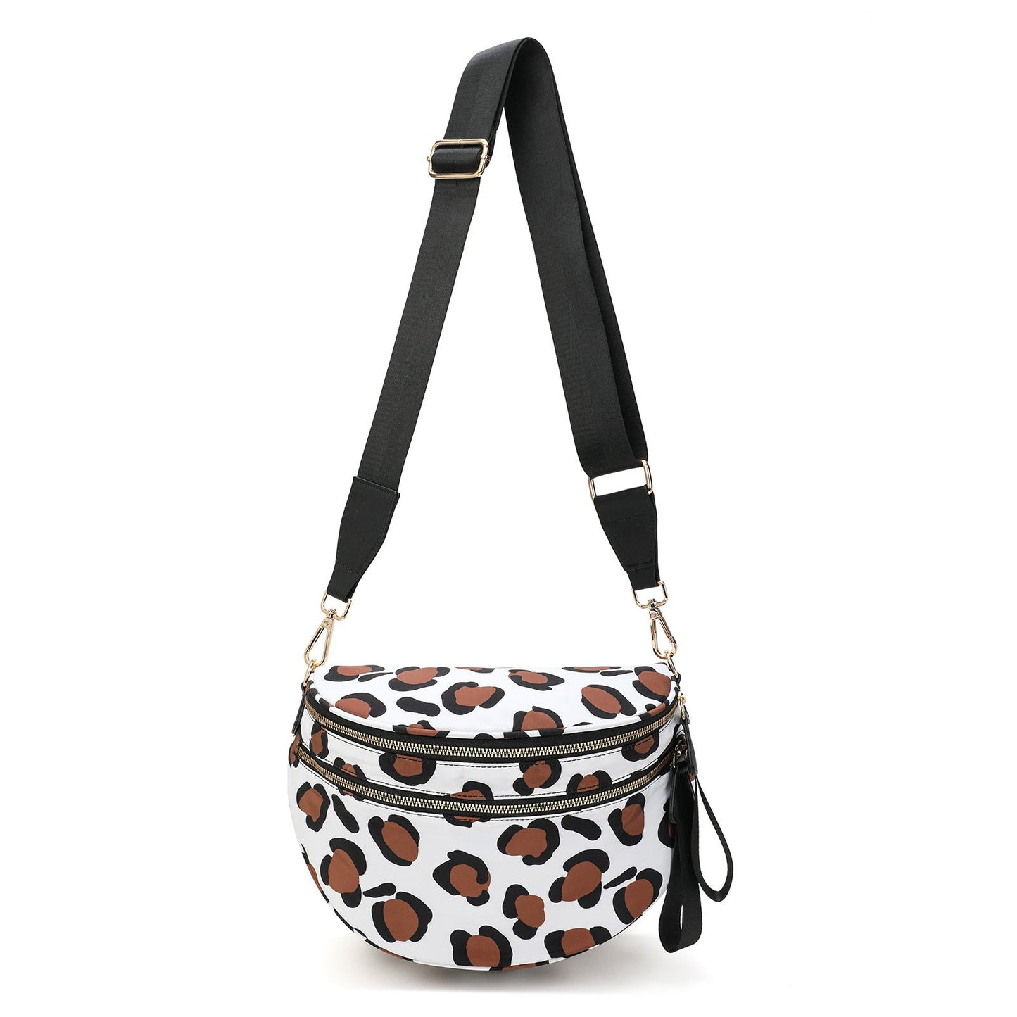 lulu's same style nylon single-shoulder bag for women, large-capacity checkered waist bag and crossbody bag Hypersku