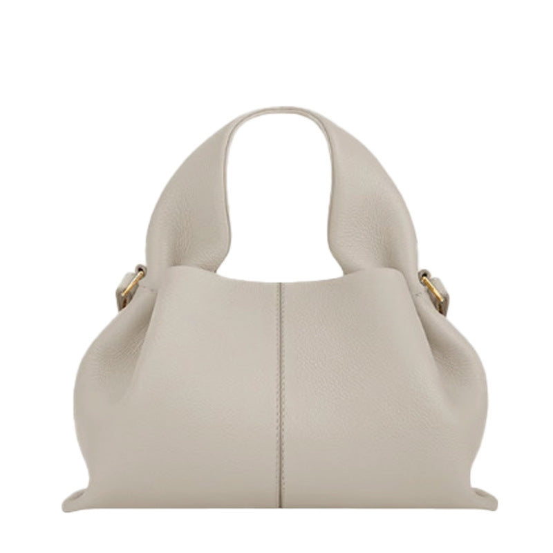 polene cloud bag, genuine leather French dumpling bag, high-end hand-held crossbody bag for women Hypersku
