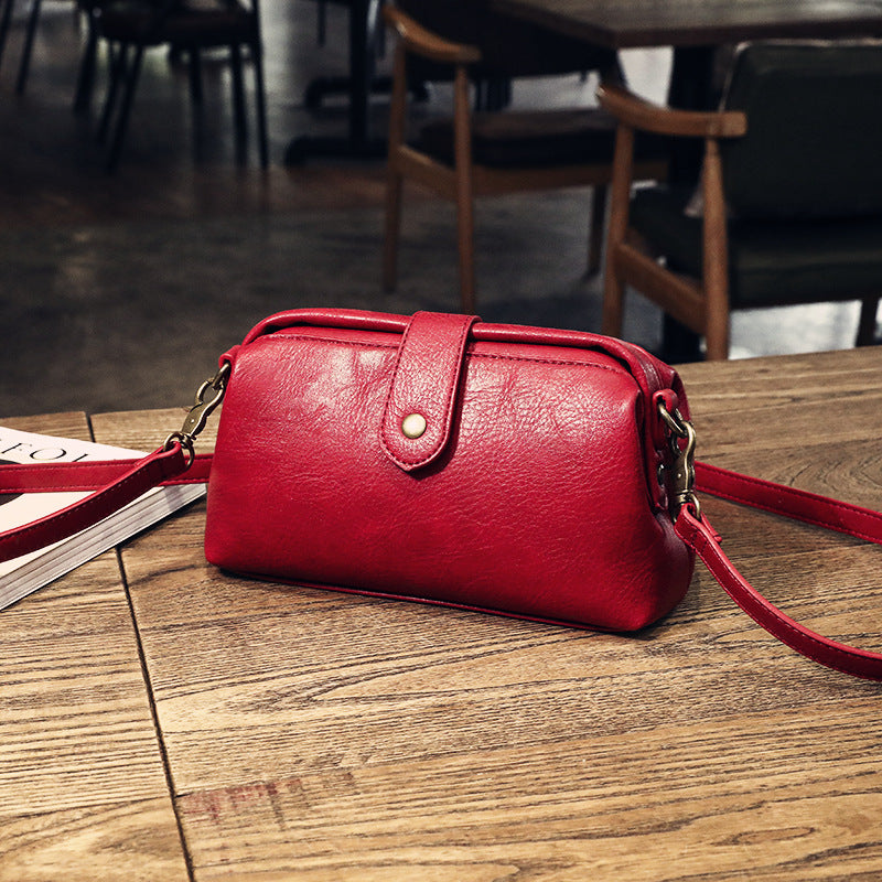 Soft leather women's bag, casual and versatile single-shoulder crossbody bag, mini multi-functional all clip bag Hypersku