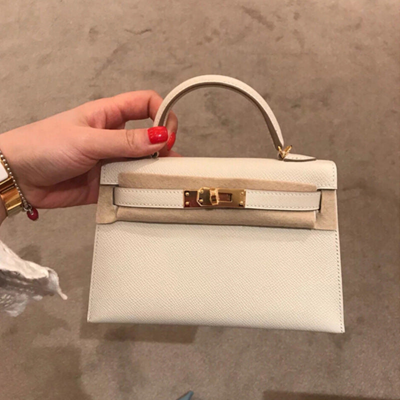Single-shoulder crossbody bag made of cowhide Hypersku