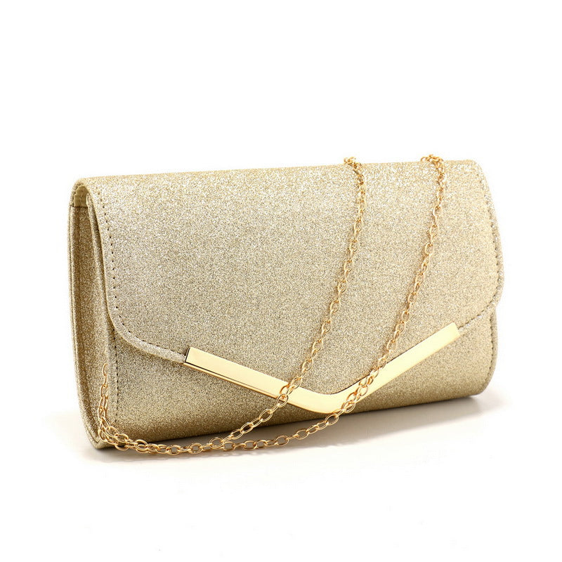 Frosted Sequins Light Luxury Dinner Bag High-grade Metal Decoration Cjdropshipping