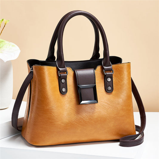 Women Shoulder Bag Big Buckle Handbags Work Daily Office Crossbody Bags Cjdropshipping