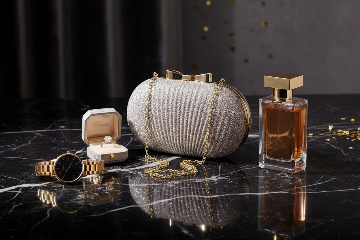 Golden Bow Clutch Luxury