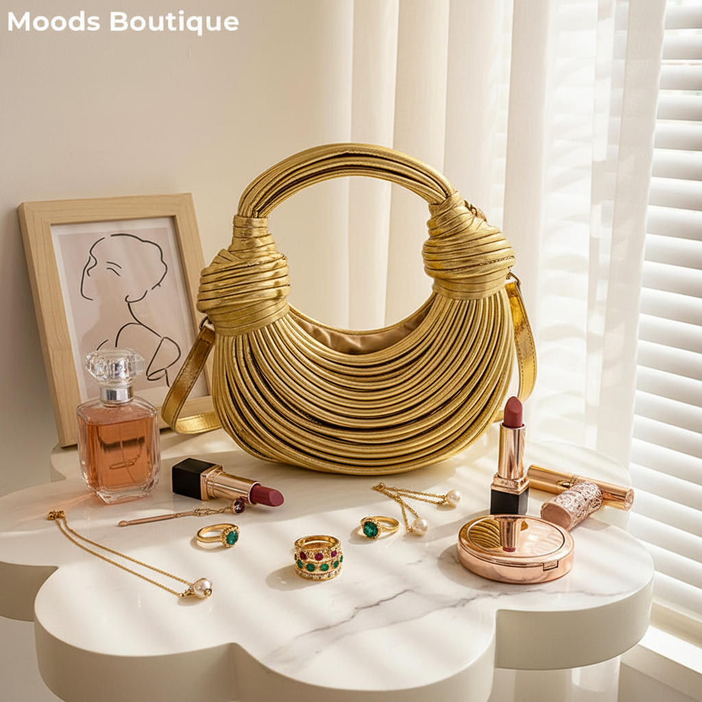Golden Knot Design Evening Clutch Lifestyle