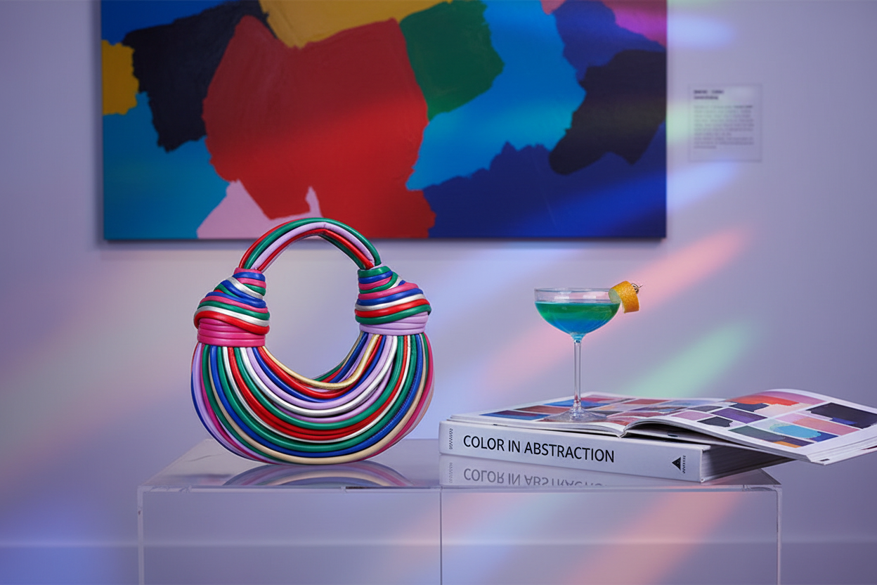 Rainbow Noodles Clutch Artistic
