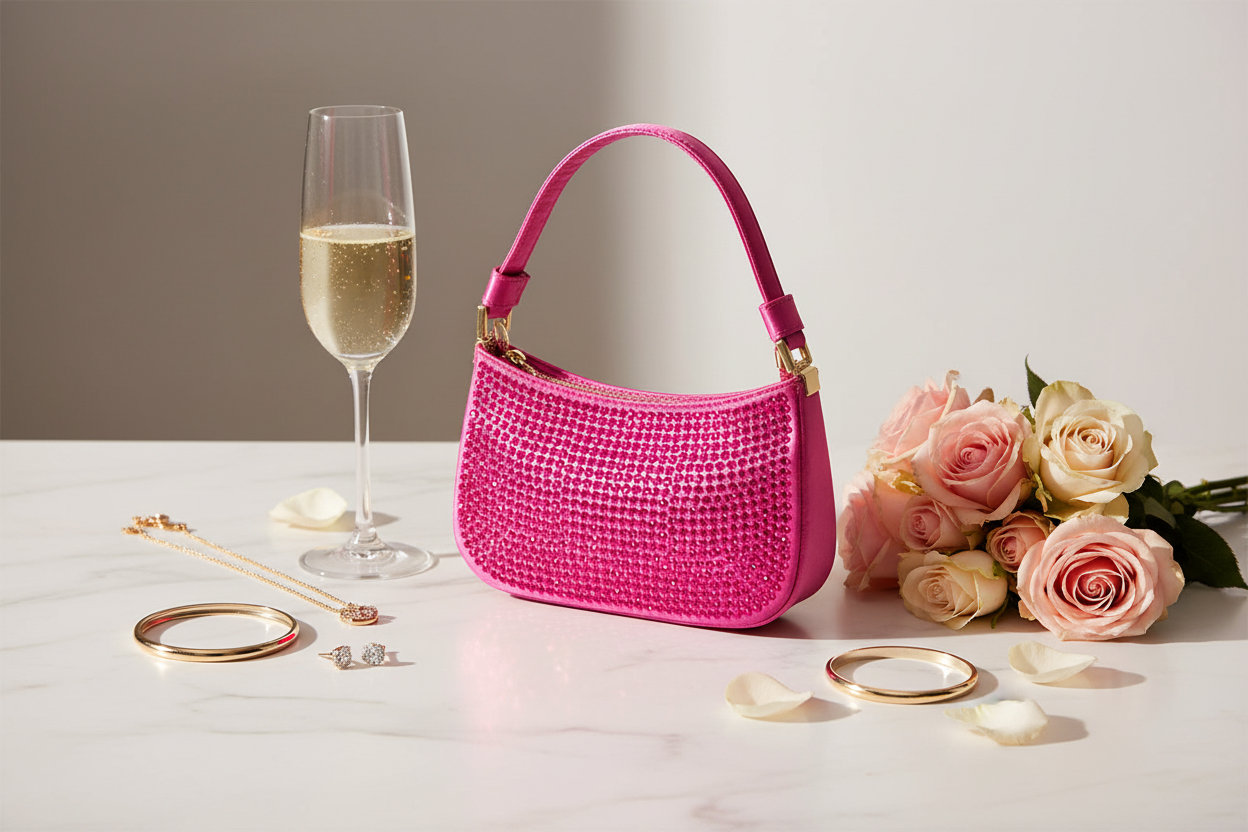 Rhinestone Clutch Luxury Lifestyle